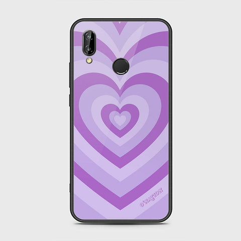 Huawei P20 Lite Cover - O'Nation Heartbeat Series - HQ Ultra Shine Premium Infinity Glass Soft Silicon Borders Case