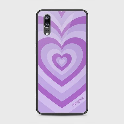 Huawei P20 Cover - O'Nation Heartbeat Series - HQ Ultra Shine Premium Infinity Glass Soft Silicon Borders Case