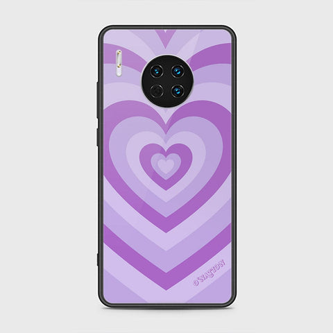 Huawei Mate 30 Cover - O'Nation Heartbeat Series - HQ Ultra Shine Premium Infinity Glass Soft Silicon Borders Case