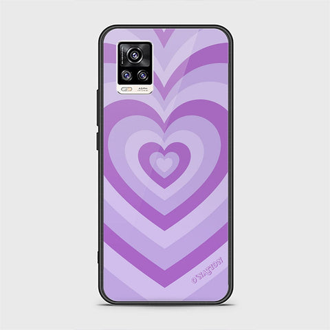 Vivo V20 Cover - O'Nation Heartbeat Series - HQ Ultra Shine Premium Infinity Glass Soft Silicon Borders Case