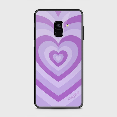 Samsung Galaxy A8 2018 Cover - O'Nation Heartbeat Series - HQ Ultra Shine Premium Infinity Glass Soft Silicon Borders Case