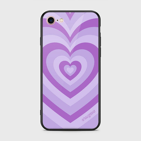 iPhone 8 / 7 Cover - O'Nation Heartbeat Series - HQ Ultra Shine Premium Infinity Glass Soft Silicon Borders Case