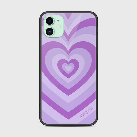 iPhone 11 Cover - O'Nation Heartbeat Series - HQ Ultra Shine Premium Infinity Glass Soft Silicon Borders Case