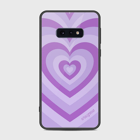 Samsung Galaxy S10e Cover - O'Nation Heartbeat Series - HQ Ultra Shine Premium Infinity Glass Soft Silicon Borders Case