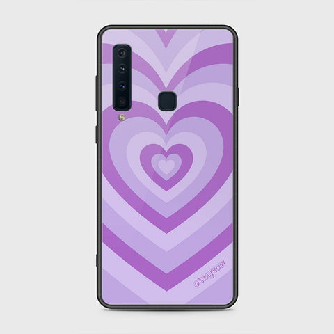 Samsung Galaxy A9 2018 Cover - O'Nation Heartbeat Series - HQ Ultra Shine Premium Infinity Glass Soft Silicon Borders Case