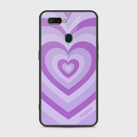 Oppo A7 Cover - O'Nation Heartbeat Series - HQ Ultra Shine Premium Infinity Glass Soft Silicon Borders Case