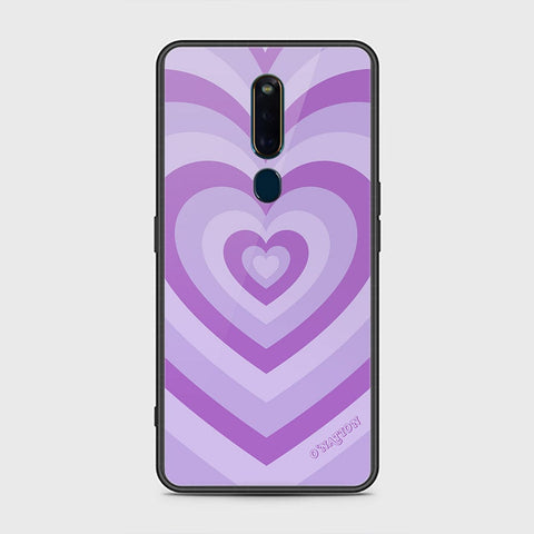 Oppo F11 Pro Cover - O'Nation Heartbeat Series - D198 - HQ Ultra Shine Premium Infinity Glass Soft Silicon Borders Case ( Fast Delivery )