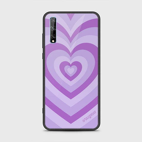 Huawei Y8p Cover - O'Nation Heartbeat Series - HQ Ultra Shine Premium Infinity Glass Soft Silicon Borders Case