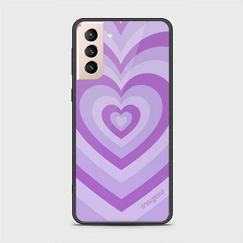 Samsung Galaxy S21 FE 5G Cover - O'Nation Heartbeat Series - HQ Ultra Shine Premium Infinity Glass Soft Silicon Borders Case