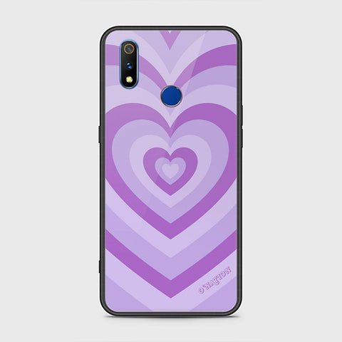 Realme 3 Cover - O'Nation Heartbeat Series - HQ Ultra Shine Premium Infinity Glass Soft Silicon Borders Case