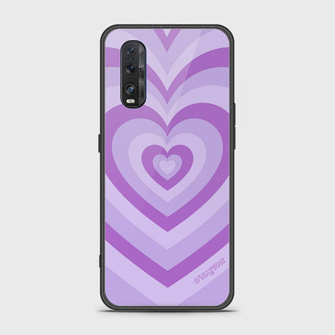 Oppo Find X2 Cover - O'Nation Heartbeat Series - HQ Ultra Shine Premium Infinity Glass Soft Silicon Borders Case