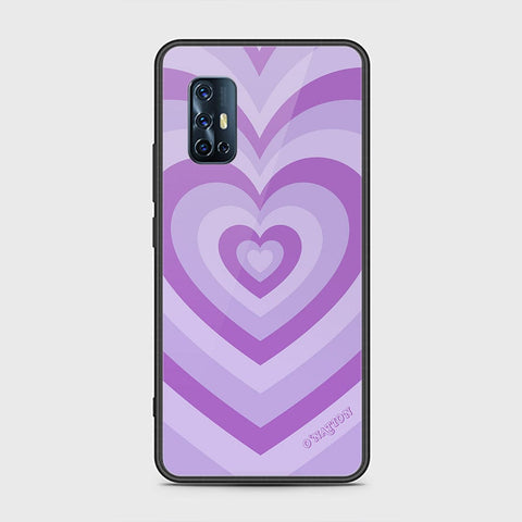 Vivo V17 Cover - O'Nation Heartbeat Series - HQ Ultra Shine Premium Infinity Glass Soft Silicon Borders Case