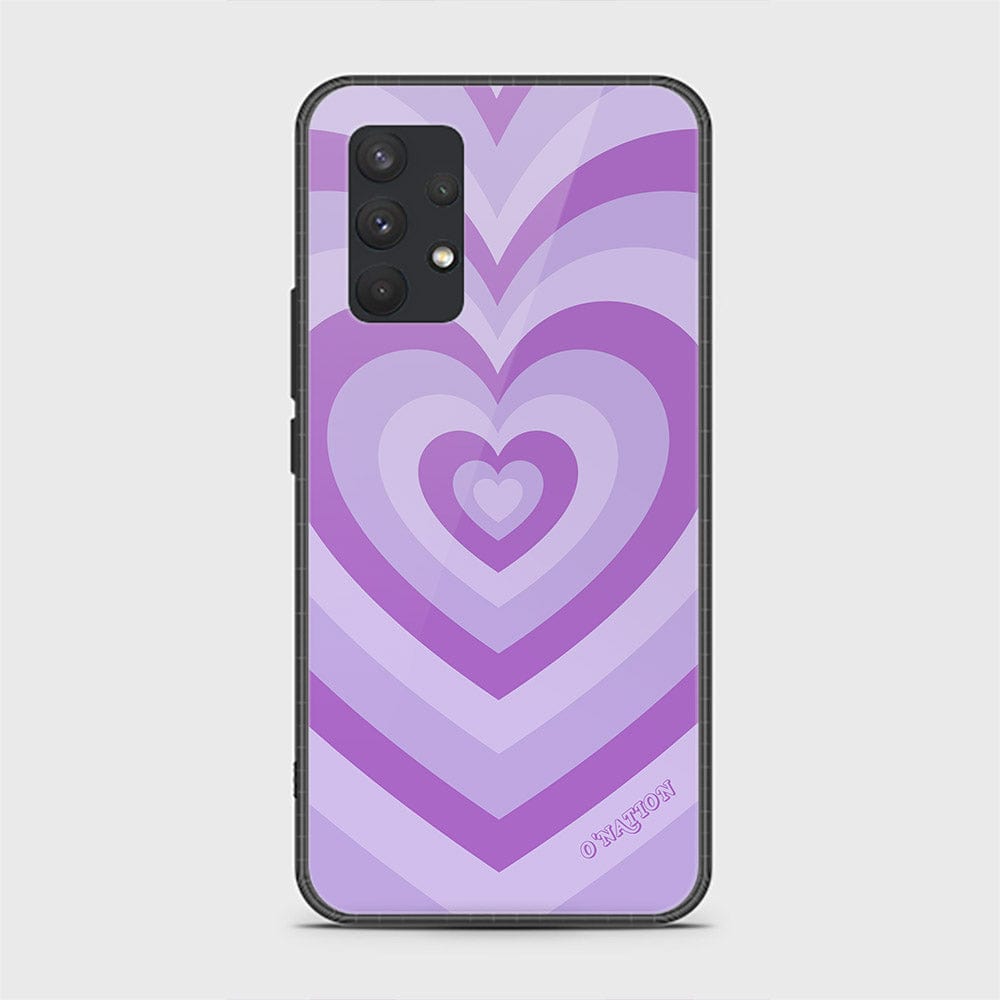 Samsung Galaxy A32 Cover - O'Nation Heartbeat Series - D40 - HQ Ultra Shine Premium Infinity Glass Soft Silicon Borders Case ( Fast Delivery )