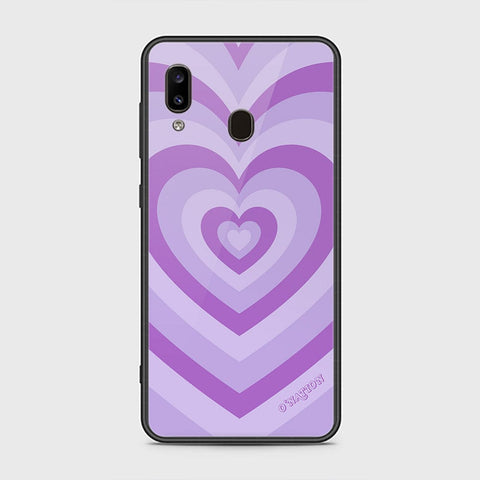 Samsung Galaxy A30 Cover - O'Nation Heartbeat Series - HQ Ultra Shine Premium Infinity Glass Soft Silicon Borders Case