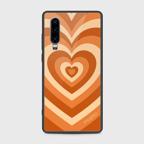 Huawei P30 Cover - O'Nation Heartbeat Series - HQ Ultra Shine Premium Infinity Glass Soft Silicon Borders Case