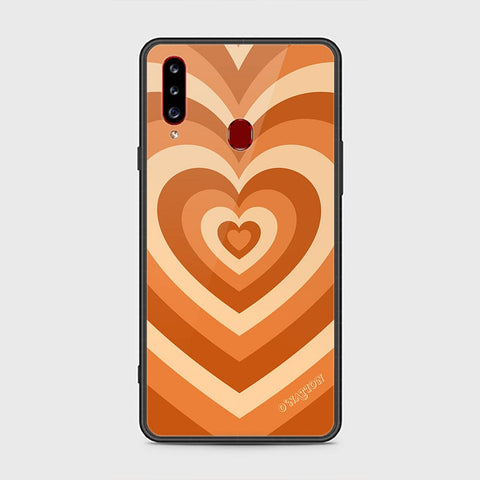 Samsung Galaxy A20s Cover - O'Nation Heartbeat Series - HQ Ultra Shine Premium Infinity Glass Soft Silicon Borders Case