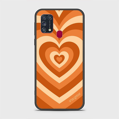 Samsung Galaxy M31 Cover - O'Nation Heartbeat Series - HQ Ultra Shine Premium Infinity Glass Soft Silicon Borders Case