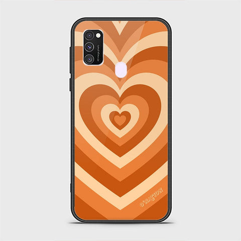 Samsung Galaxy M21 Cover - O'Nation Heartbeat Series - HQ Ultra Shine Premium Infinity Glass Soft Silicon Borders Case