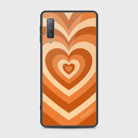 Samsung Galaxy A7 2018 Cover - O'Nation Heartbeat Series - HQ Ultra Shine Premium Infinity Glass Soft Silicon Borders Case
