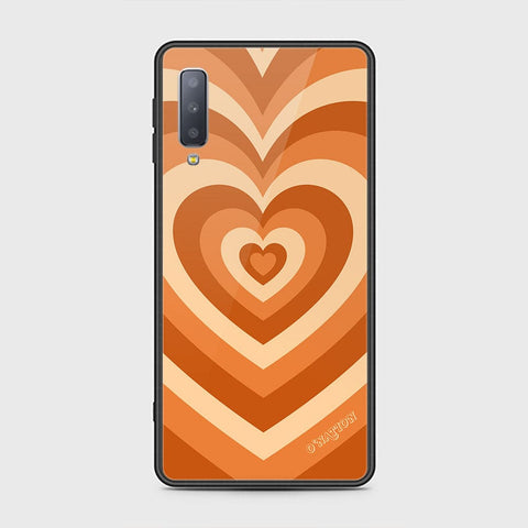 Samsung Galaxy A7 2018 Cover - O'Nation Heartbeat Series - HQ Ultra Shine Premium Infinity Glass Soft Silicon Borders Case