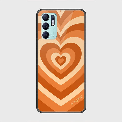 Oppo Reno 6 Cover - O'Nation Heartbeat Series - HQ Ultra Shine Premium Infinity Glass Soft Silicon Borders Case