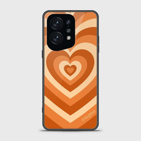 Oppo Find X5 Cover - O'Nation Heartbeat Series - HQ Ultra Shine Premium Infinity Glass Soft Silicon Borders Case