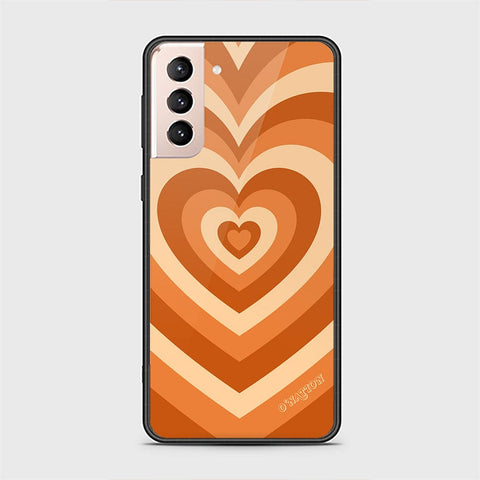 Samsung Galaxy S21 FE 5G Cover - O'Nation Heartbeat Series - HQ Ultra Shine Premium Infinity Glass Soft Silicon Borders Case