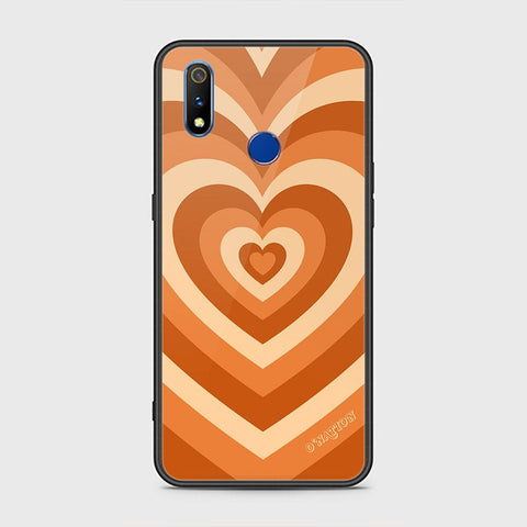 Realme 3 Cover - O'Nation Heartbeat Series - HQ Ultra Shine Premium Infinity Glass Soft Silicon Borders Case