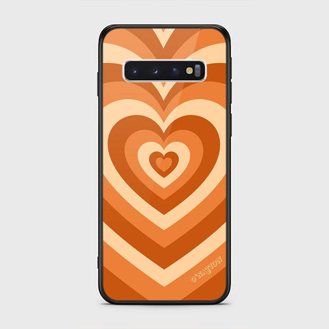 Samsung Galaxy S10 Cover - O'Nation Heartbeat Series - HQ Ultra Shine Premium Infinity Glass Soft Silicon Borders Case