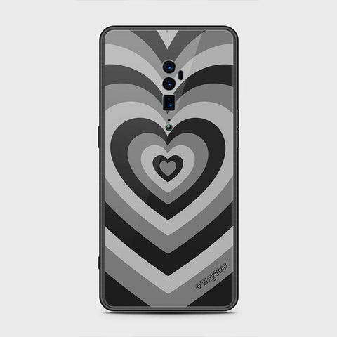 Oppo Reno 10x Zoom Cover - O'Nation Heartbeat Series - HQ Ultra Shine Premium Infinity Glass Soft Silicon Borders Case