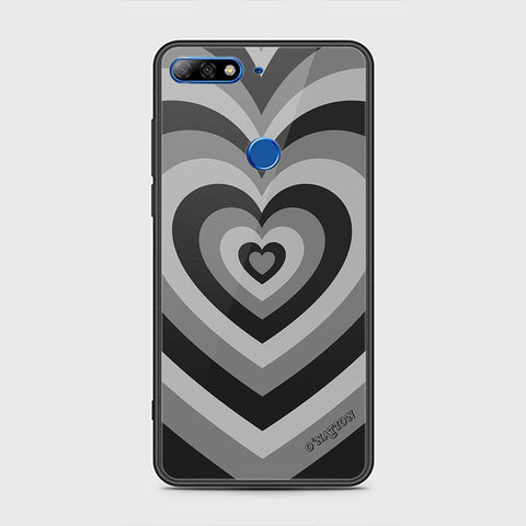 Huawei Y7 Prime 2018 Cover - O'Nation Heartbeat Series - HQ Ultra Shine Premium Infinity Glass Soft Silicon Borders Case