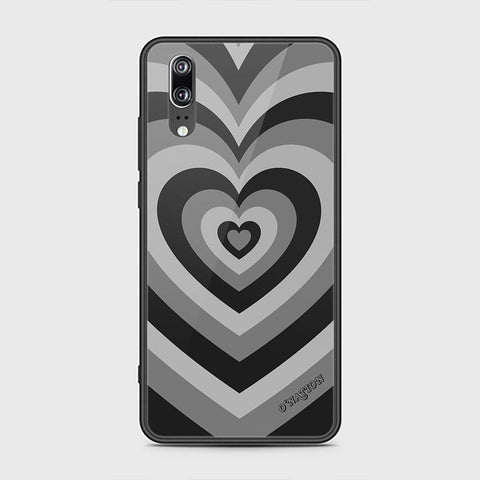 Huawei P20 Cover - O'Nation Heartbeat Series - HQ Ultra Shine Premium Infinity Glass Soft Silicon Borders Case
