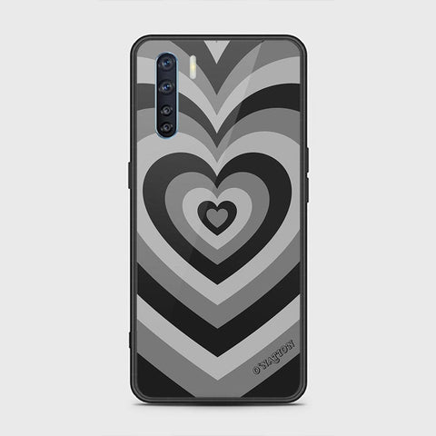 Oppo A91 Cover - O'Nation Heartbeat Series - HQ Ultra Shine Premium Infinity Glass Soft Silicon Borders Case