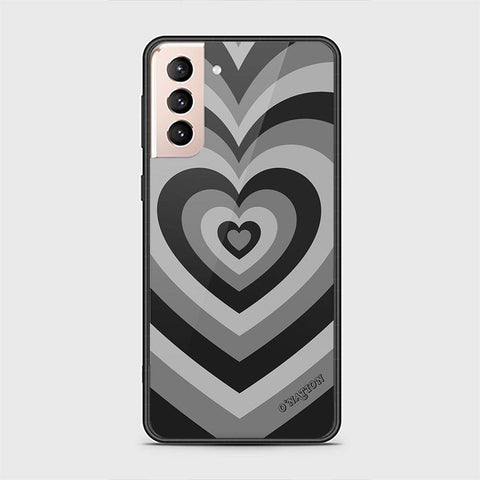 Samsung Galaxy S21 5G Cover - O'Nation Heartbeat Series - HQ Ultra Shine Premium Infinity Glass Soft Silicon Borders Case