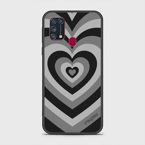Samsung Galaxy M31 Cover - O'Nation Heartbeat Series - HQ Ultra Shine Premium Infinity Glass Soft Silicon Borders Case