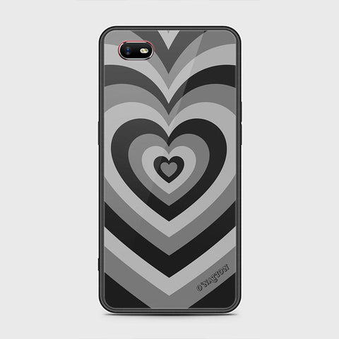 Oppo A1k Cover - O'Nation Heartbeat Series - HQ Ultra Shine Premium Infinity Glass Soft Silicon Borders Case