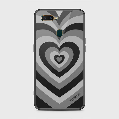 Oppo A7 Cover - O'Nation Heartbeat Series - HQ Ultra Shine Premium Infinity Glass Soft Silicon Borders Case