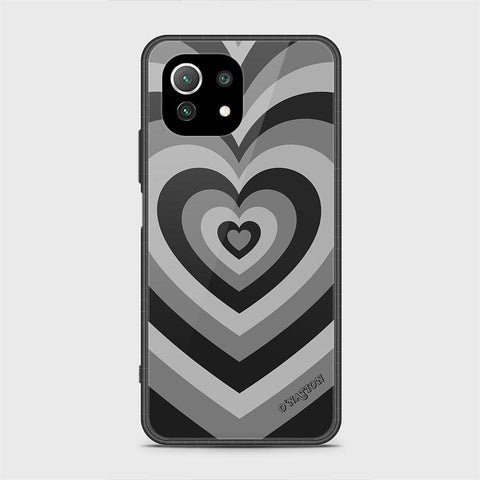 Xiaomi Mi 11 Lite Cover - O'Nation Heartbeat Series - HQ Ultra Shine Premium Infinity Glass Soft Silicon Borders Case