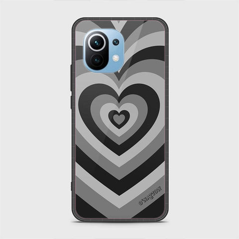 Xiaomi Mi 11 Cover - O'Nation Heartbeat Series - HQ Ultra Shine Premium Infinity Glass Soft Silicon Borders Case