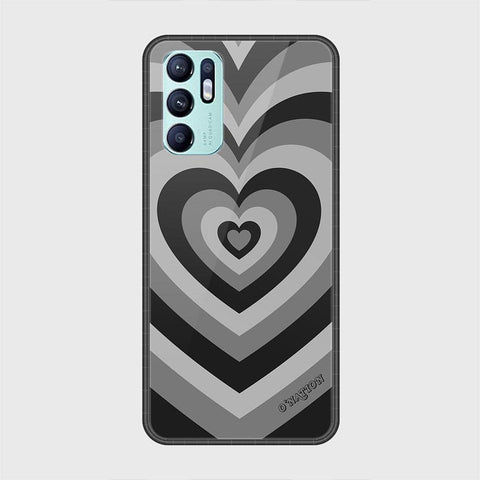 Oppo Reno 6 Cover - O'Nation Heartbeat Series - HQ Ultra Shine Premium Infinity Glass Soft Silicon Borders Case