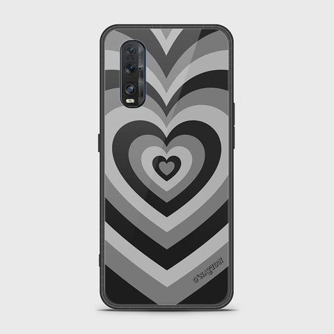 Oppo Find X2 Cover - O'Nation Heartbeat Series - HQ Ultra Shine Premium Infinity Glass Soft Silicon Borders Case