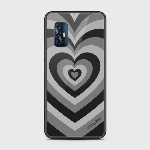 Vivo V17 Cover - O'Nation Heartbeat Series - HQ Ultra Shine Premium Infinity Glass Soft Silicon Borders Case