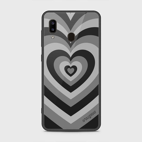 Samsung Galaxy A30 Cover - O'Nation Heartbeat Series - HQ Ultra Shine Premium Infinity Glass Soft Silicon Borders Case