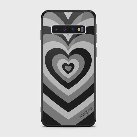 Samsung Galaxy S10 Cover - O'Nation Heartbeat Series - HQ Ultra Shine Premium Infinity Glass Soft Silicon Borders Case