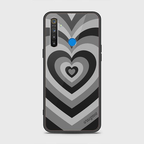 Realme 5 Cover - O'Nation Heartbeat Series - HQ Ultra Shine Premium Infinity Glass Soft Silicon Borders Case