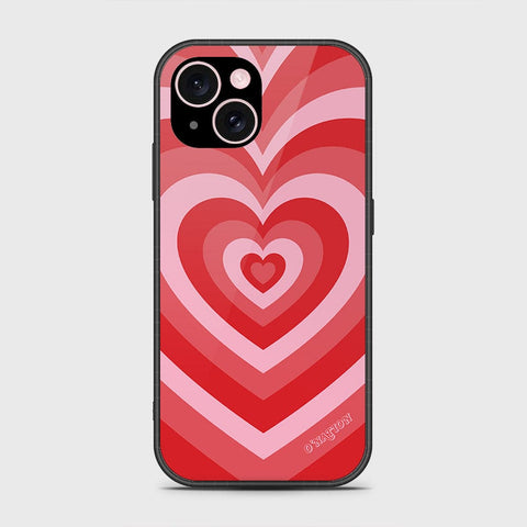 iPhone 15 Plus Cover- O'Nation Heartbeat Series - HQ Ultra Shine Premium Infinity Glass Soft Silicon Borders Case