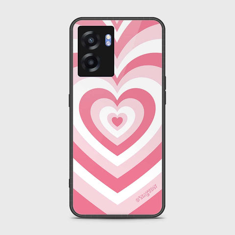 Oppo A56s Cover- O'Nation Heartbeat Series - HQ Ultra Shine Premium Infinity Glass Soft Silicon Borders Case