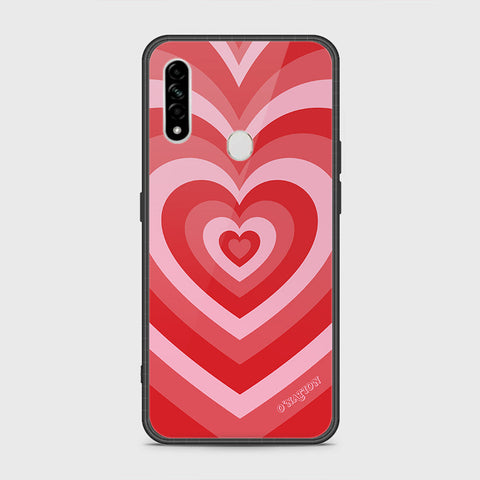 Oppo A8 Cover- O'Nation Heartbeat Series - HQ Ultra Shine Premium Infinity Glass Soft Silicon Borders Case