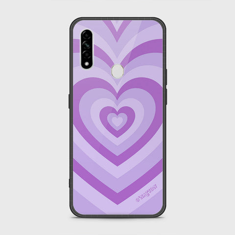 Oppo A8 Cover- O'Nation Heartbeat Series - HQ Ultra Shine Premium Infinity Glass Soft Silicon Borders Case