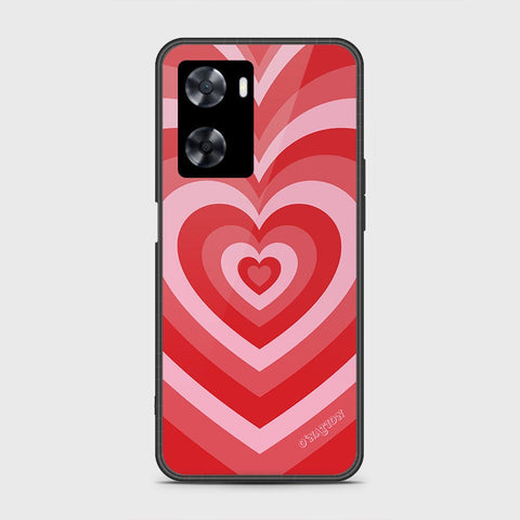 Oppo A57s Cover - O'Nation Heartbeat Series - HQ Ultra Shine Premium Infinity Glass Soft Silicon Borders Case